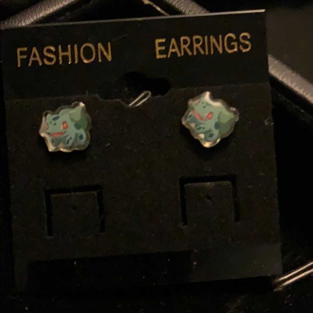 Bulbasaur earrings